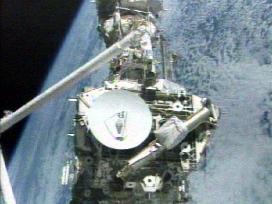 Z-1 truss attached to International Space Station